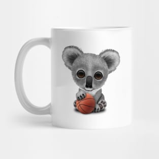 Cute Baby Koala Playing With Basketball Mug